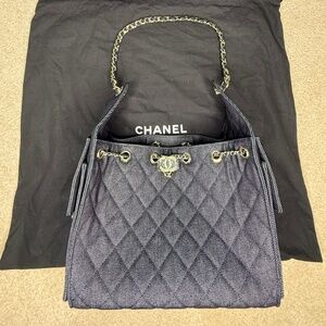 New Matthieu Blazy Chanel - 1st New Collection Launch - Chanel 25 Dark Denim
